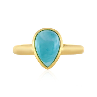 Bague en argent et Larimar (MONOSONO COLLECTION)