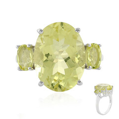 Bague en argent et Quartz citron