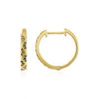 Boucles d'oreilles en argent et Diamant Champagne PK