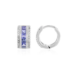 Boucles d'oreilles en argent et Tanzanite