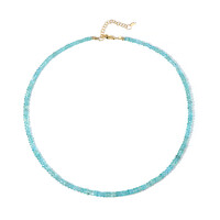 Collier en argent et Apatite bleue