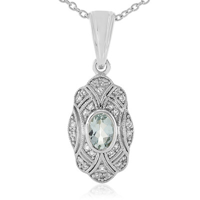 Collier en argent et Aigue-marine