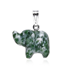 Pendentif en argent et Serpentine