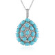 Collier en argent et Turquoise Sleeping Beauty (Faszination Türkis)