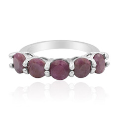 Bague en argent et Rubis