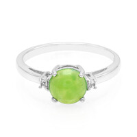 Bague en argent et Chrysoprase impériale