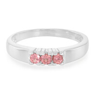 Bague en argent et Grenat de Malaya