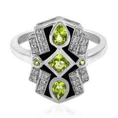 Bague en argent et Péridot