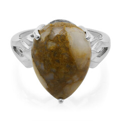 Bague en argent et Quartz Dinosaure