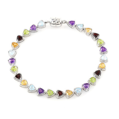 Bracelet en argent et Améthyste de Zambie