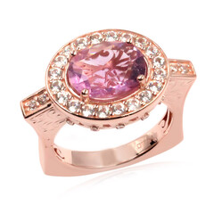 Bague en argent et Fluorite rose (Dallas Prince Designs)