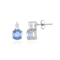 Boucles d'oreilles en argent et Fluorite à couleur changeante