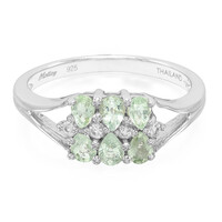 Bague en argent et Tourmaline Paraïba