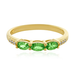 Bague en argent et Grenat Tsavorite