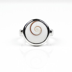 Bague en argent et Œil de Shiva