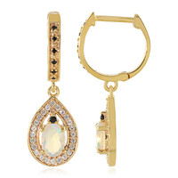 Boucles d'oreilles en argent et Opale Welo