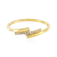 Bague en argent et Diamant champagne I3