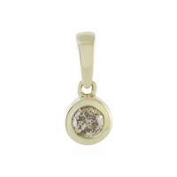 Pendentif en or et Diamant champagne I4