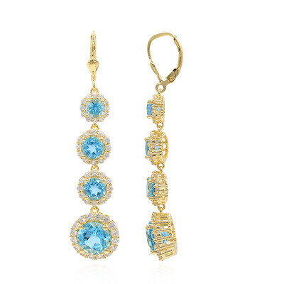 Boucles d'oreilles en argent et Topaze de Marambaia
