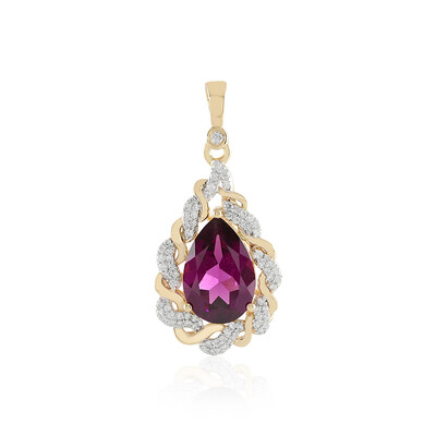 Pendentif en or et Grenat magenta (SUHANA)