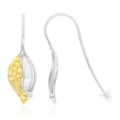 Boucles d'oreilles en argent et Diamant I1 (G)