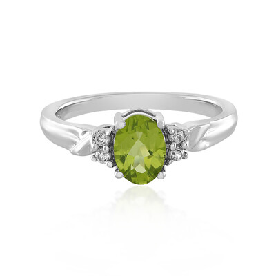 Bague en argent et Péridot de l'Arizona