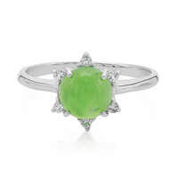Bague en argent et Chrysoprase impériale