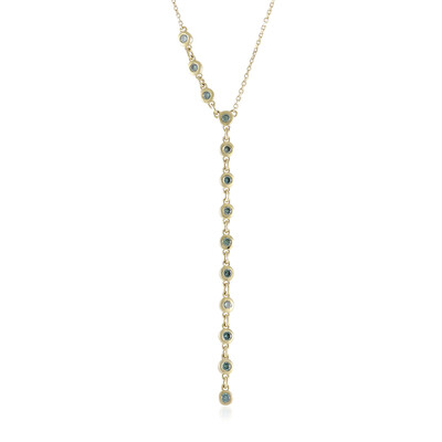 Collier en or et Diamant bleu ciel VS1