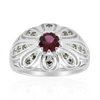 Bague en argent et Grenat Rhodolite (Annette classic)