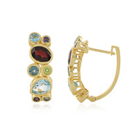 Boucles d'oreilles en argent et Grenat Rhodolite