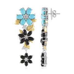Boucles d'oreilles en argent et Turquoise Sleeping Beauty (Dallas Prince Designs)