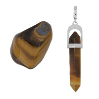 Accessoire en argent et Œil de Tigre