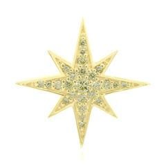 Pendentif en or et Diamant jaune canari SI1