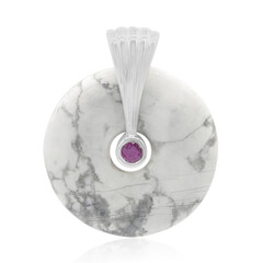 Pendentif en argent et Howlite