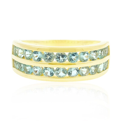 Bague en or et Tourmaline Paraïba du Nigeria
