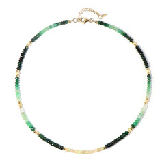 Collier en argent et Emeraude du Brésil