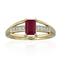 Bague en or et Rubis du Kenya