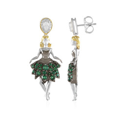 Boucles d'oreilles en argent et Zircon (Gems en Vogue)