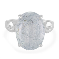 Bague en argent et Quartz rutile de Mutuca