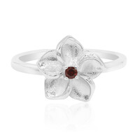 Bague en argent et Grenat du Mozambique
