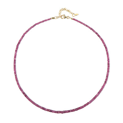 Collier en argent et Rubis du Mozambique