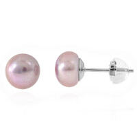 Boucles d'oreilles en argent et Perle de culture d'eau douce