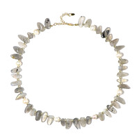 Collier en argent et Labradorite (Riya)