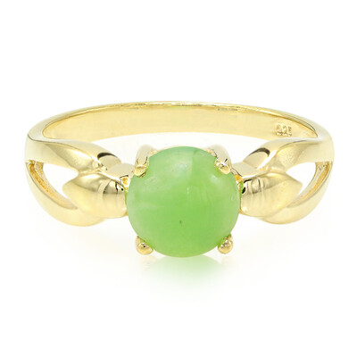 Bague en argent et Chrysoprase impériale