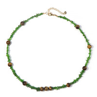 Collier en argent et Œil de Tigre