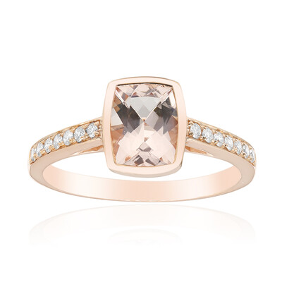 Bague en or et Morganite AAA (CIRARI)