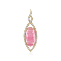 Pendentif en or et Tourmaline œil-de-chat (de Melo)