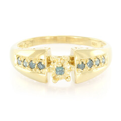 Bague en argent et Diamant fantaisie