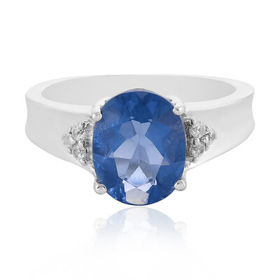 Bague en argent et Fluorite à couleur changeante
