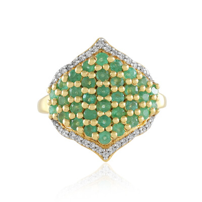Bague en argent et Emeraude de Zambie